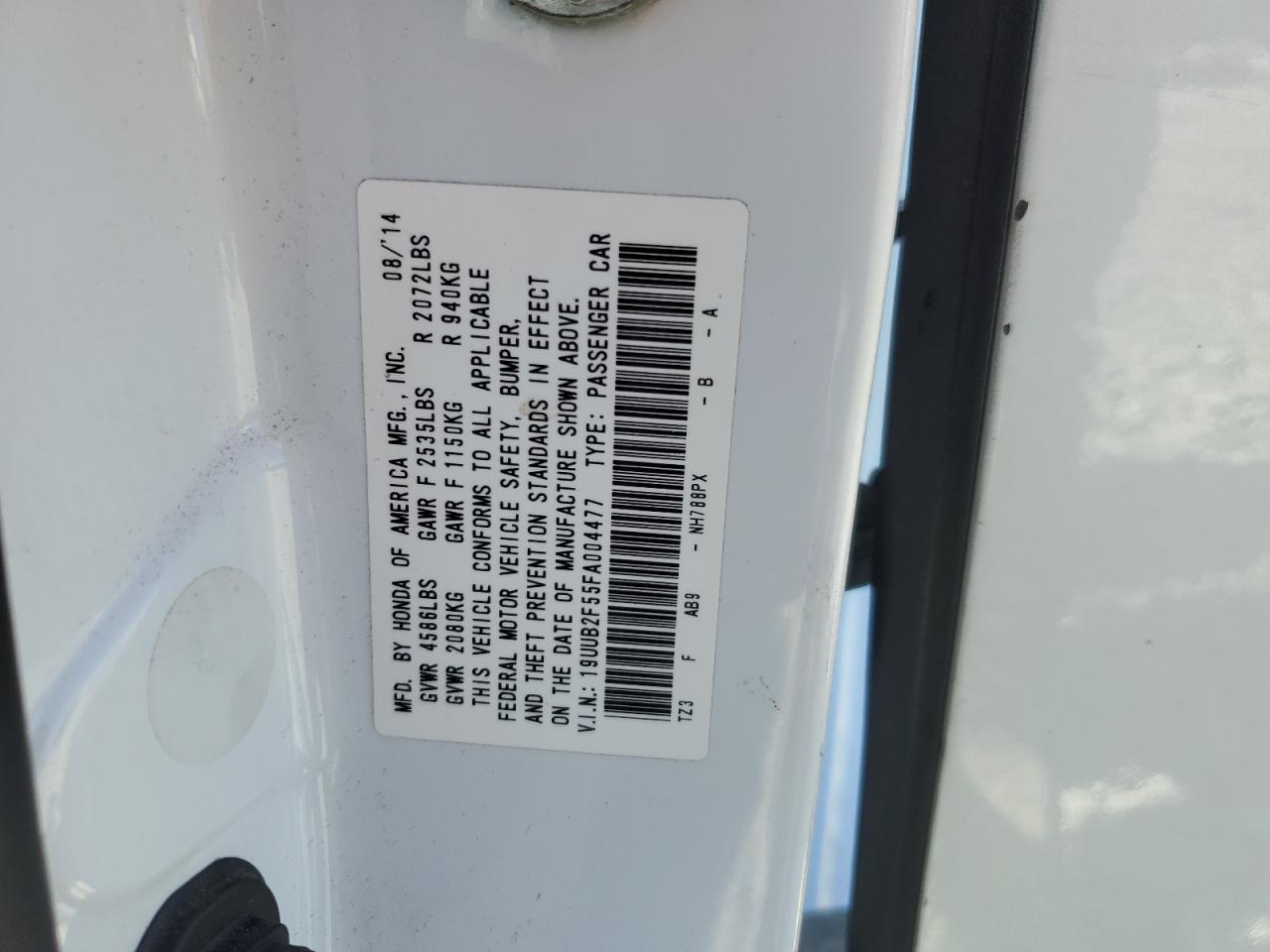 2015 Acura Tlx Tech VIN: 19UUB2F55FA004477 Lot: 70683005