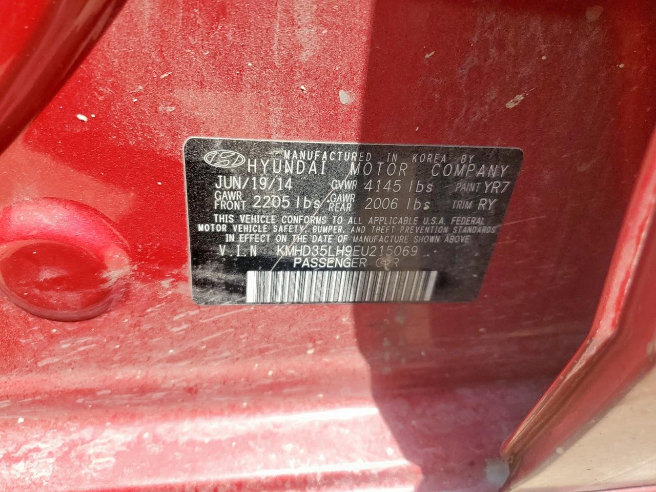 KMHD35LH9EU215069 2014 Hyundai Elantra Gt