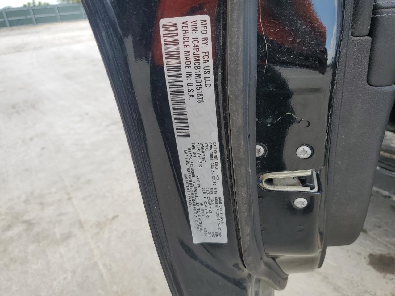 2021 Jeep Cherokee Latitude VIN: 1C4PJMCB1MD151878 Lot: 69663735