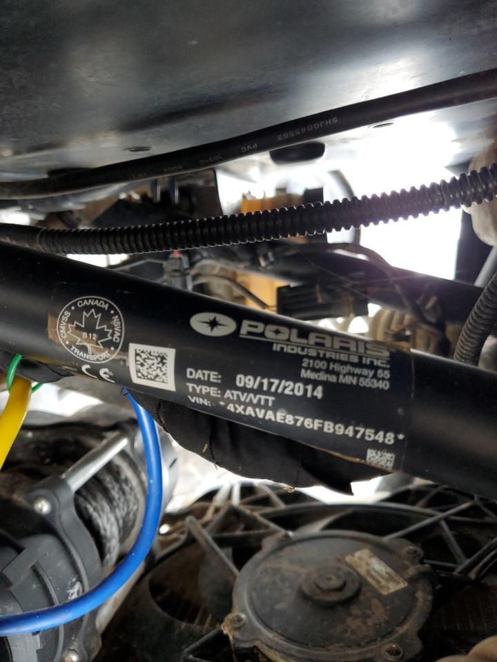 2015 Polaris Rzr 900 Eps VIN: 4XAVAE876FB947548 Lot: 69536985