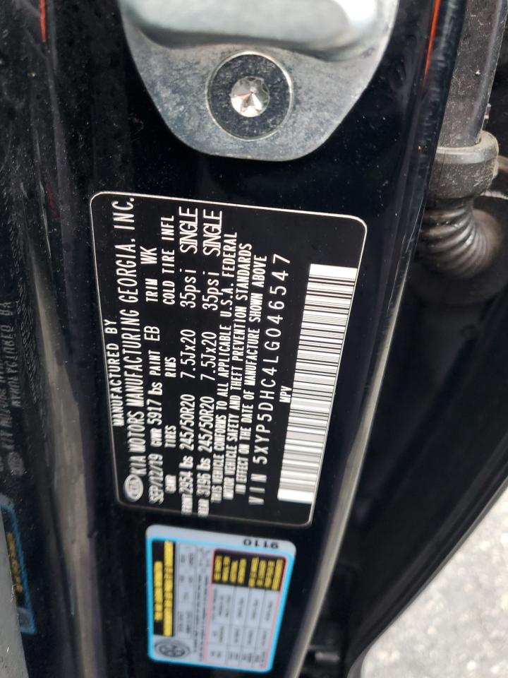 2020 Kia Telluride Sx VIN: 5XYP5DHC4LG046547 Lot: 67214825