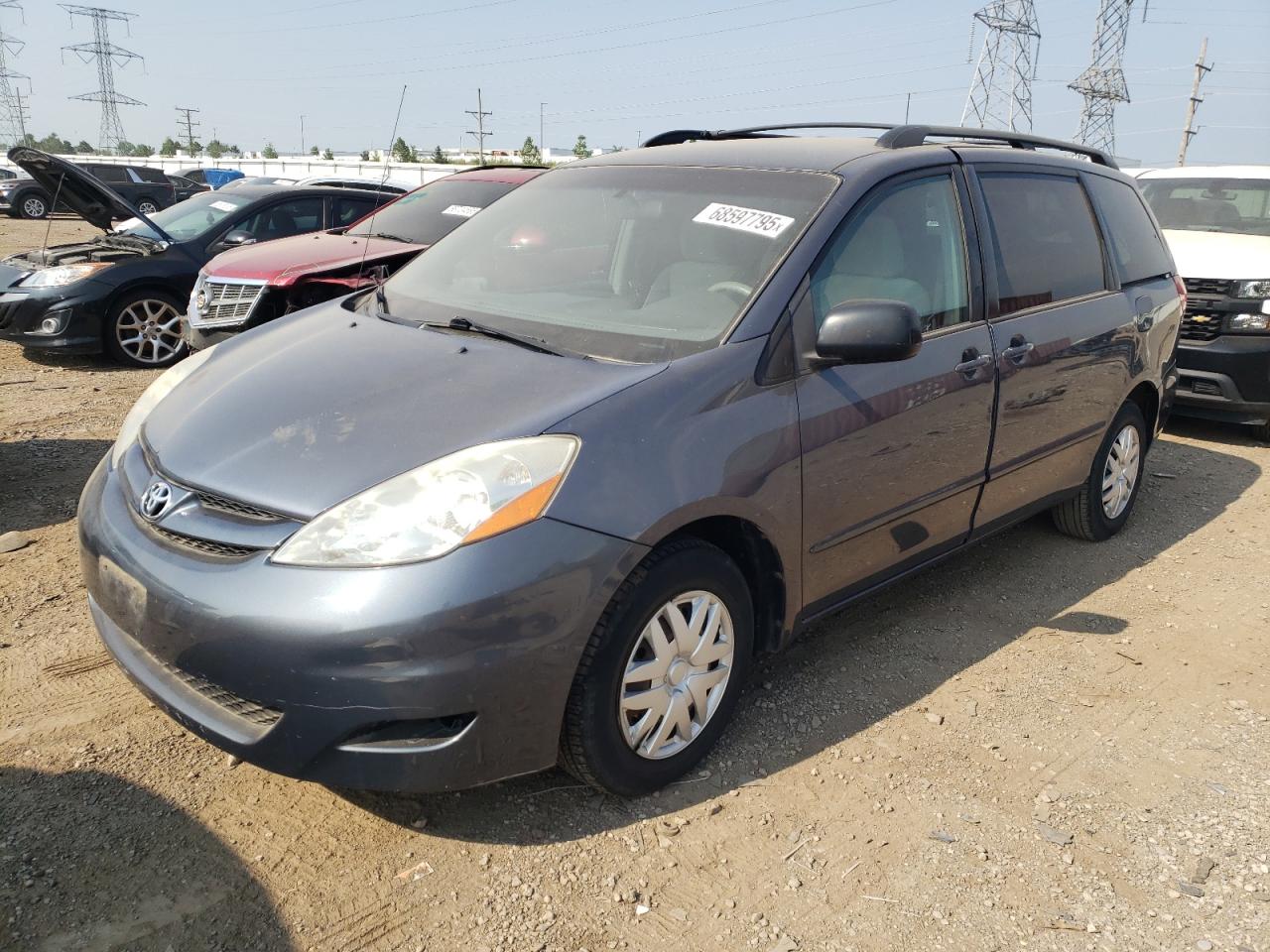 2009 Toyota Sienna Ce grey null gasoline 5TDZK23C99S288906 photo #1