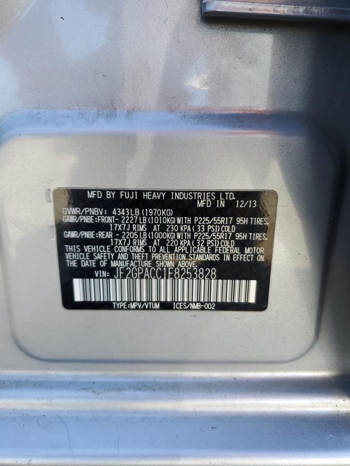 2014 Subaru Xv Crosstrek 2.0 Premium VIN: JF2GPACC1E8253828 Lot: 69310025