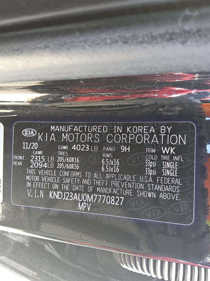 2021 Kia Soul Lx VIN: KNDJ23AU0M7770827 Lot: 67586925