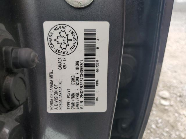 2012 HONDA CIVIC LX  