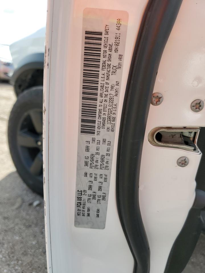 2020 Ram 1500 Classic Warlock VIN: 1C6RR7GG2LS122917 Lot: 70333315