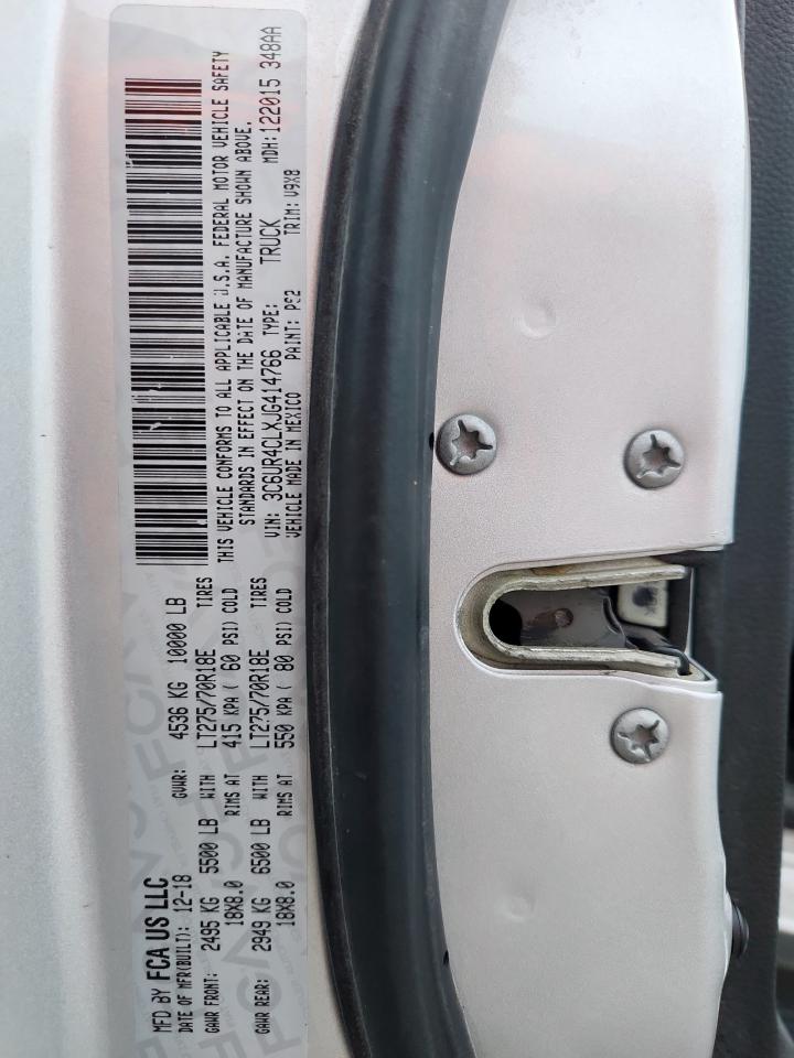 2018 Ram 2500 St VIN: 3C6UR4CLXJG414766 Lot: 70617815