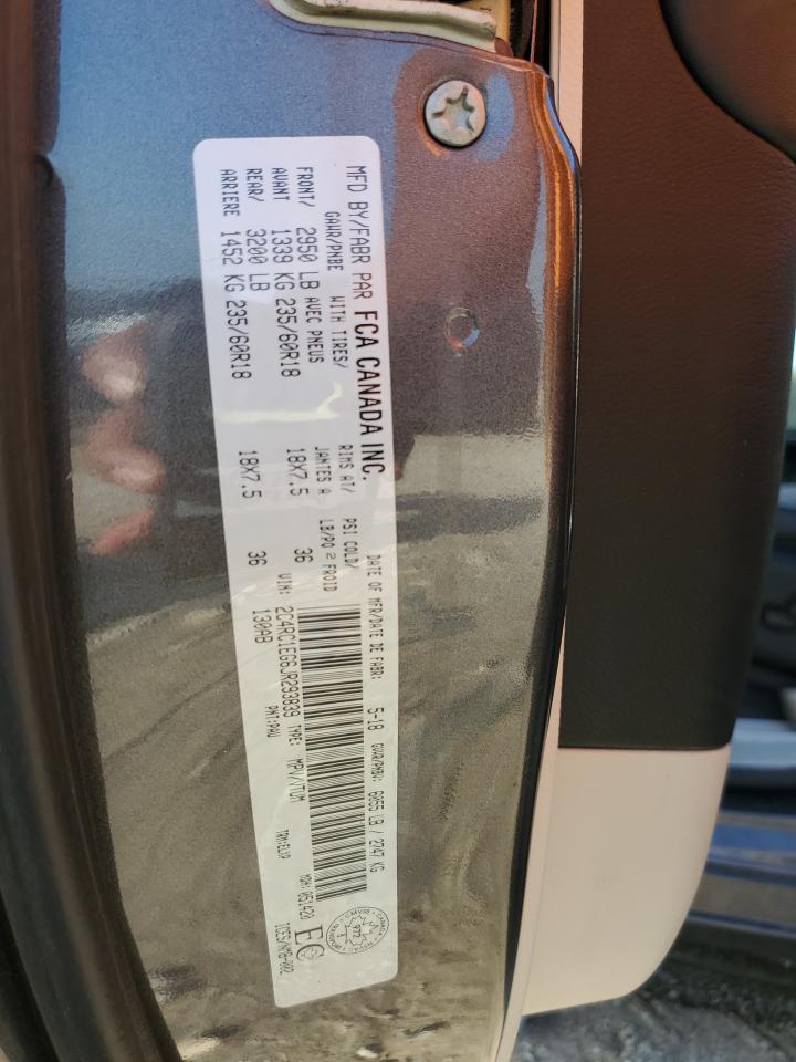 2018 Chrysler Pacifica Touring L Plus VIN: 2C4RC1EG6JR293839 Lot: 69851785