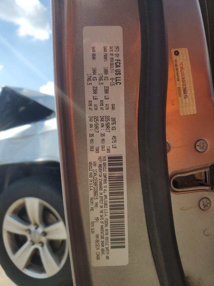 2015 Jeep Compass Latitude VIN: 1C4NJDEB0FD396615 Lot: 69787205