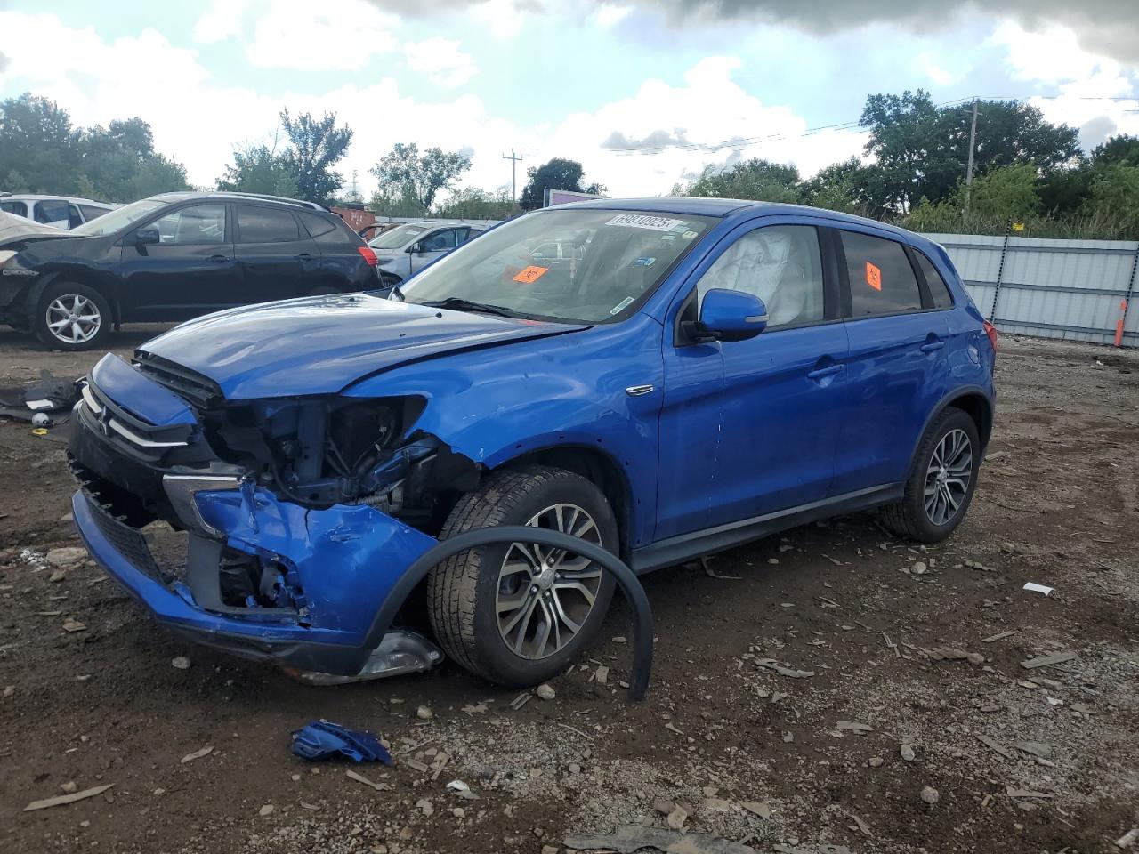 2019 Mitsubishi Outlander Sport Es blue null gas JA4AP3AU1KU031153 photo #1