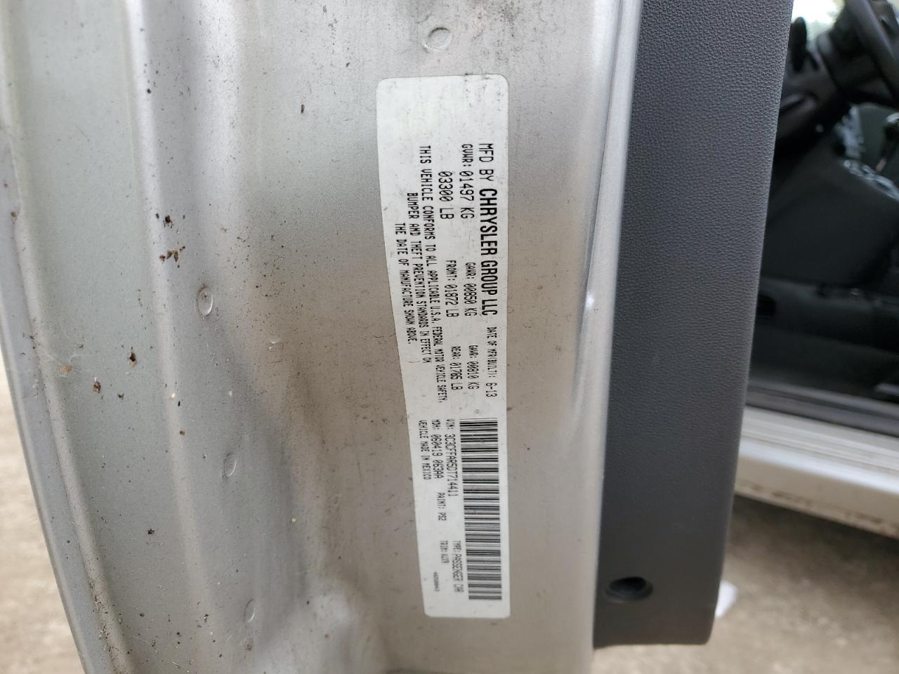 2013 Fiat 500 Pop VIN: 3C3CFFAR5DT714411 Lot: 70693355