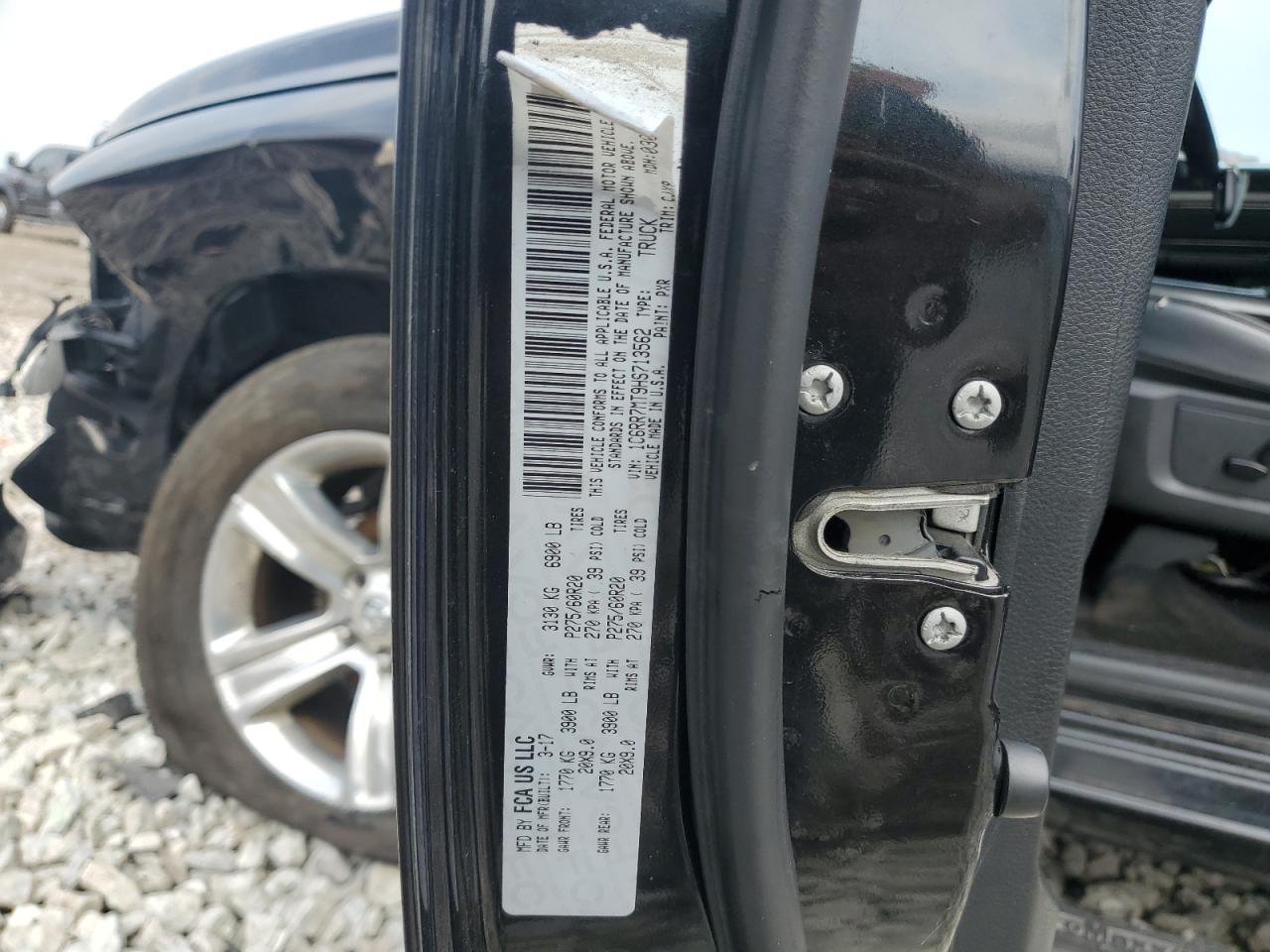 2017 Ram 1500 Sport VIN: 1C6RR7MT9HS713562 Lot: 68954295