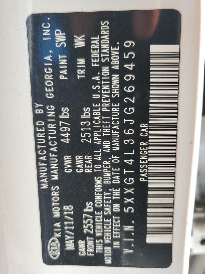 2018 Kia Optima Lx VIN: 5XXGT4L36JG269459 Lot: 68009665