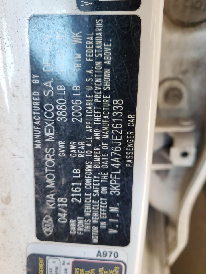 2018 Kia Forte Lx VIN: 3KPFL4A76JE261338 Lot: 66829085