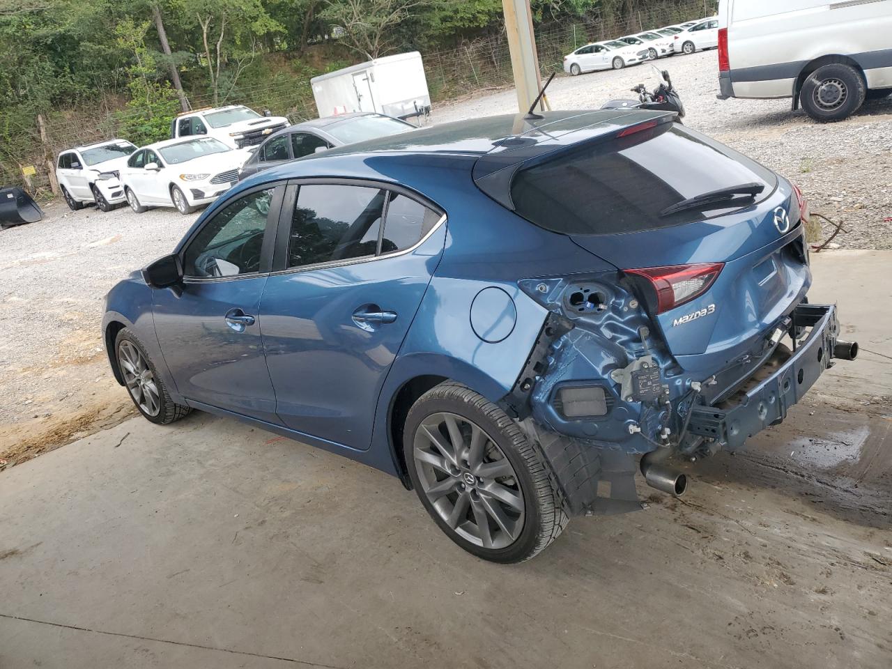 2018 Mazda 3 Touring blue null gas 3MZBN1L38JM206507 photo #3