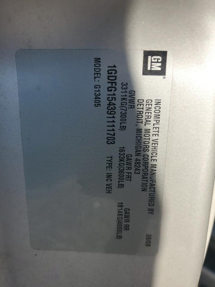 2009 GMC Savana Rv G1500 VIN: 1GDFG154391111703 Lot: 67840625