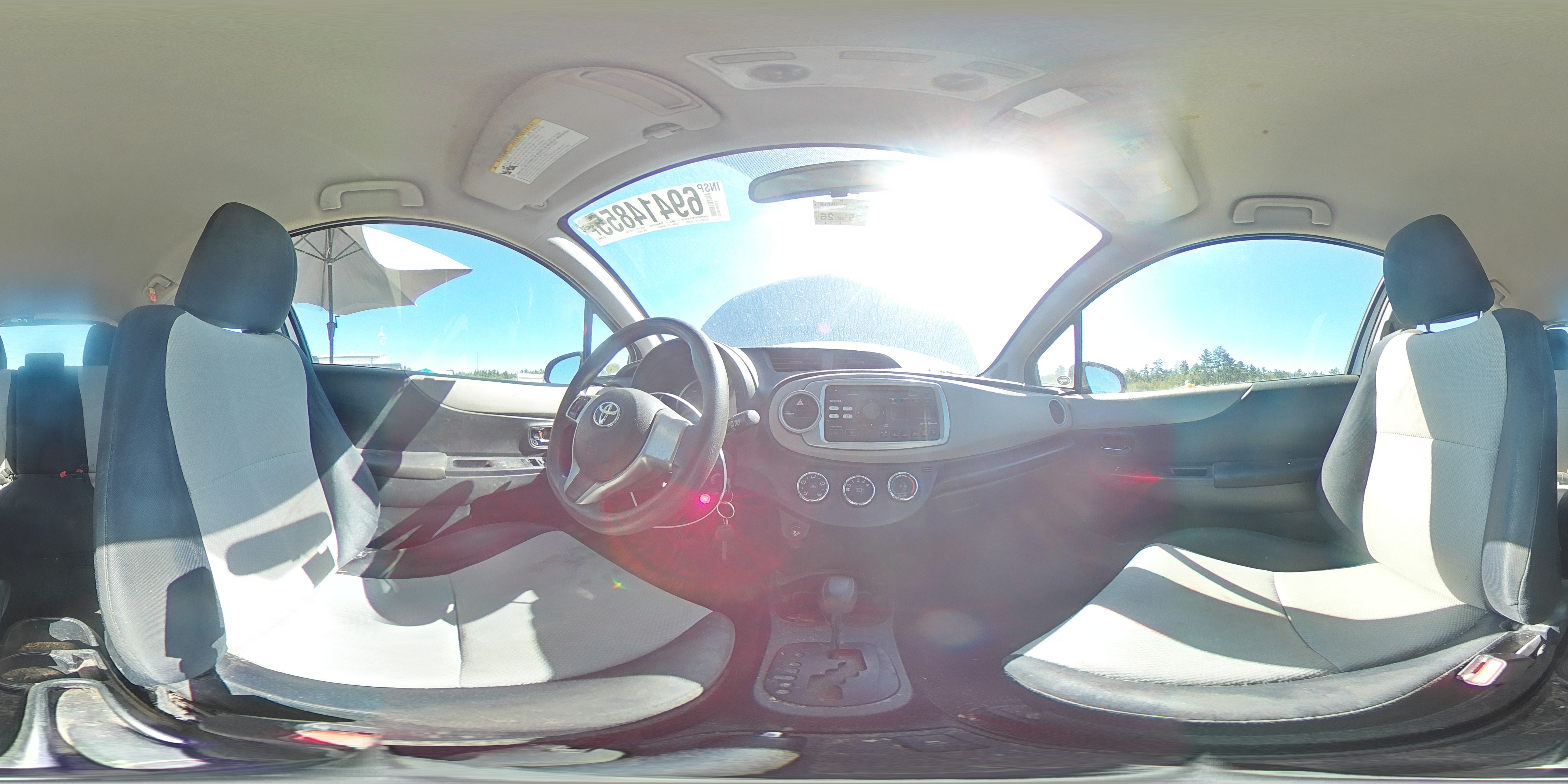 2012 Toyota Yaris VIN: JTDJTUD38CD535422 Lot: 69414855