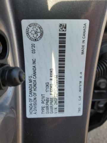 2020 HONDA CIVIC LX  