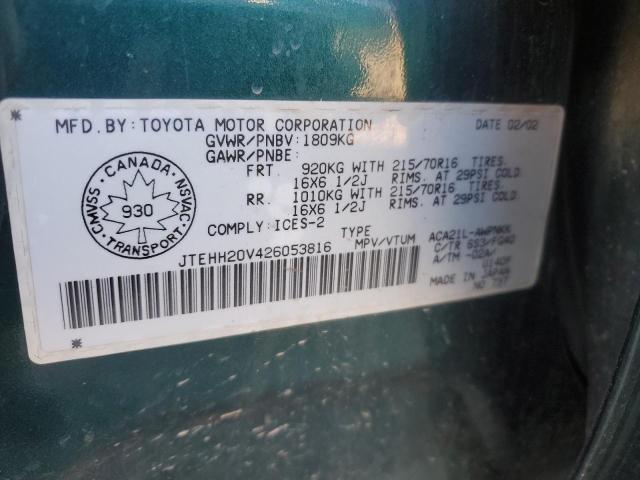 2002 TOYOTA RAV4