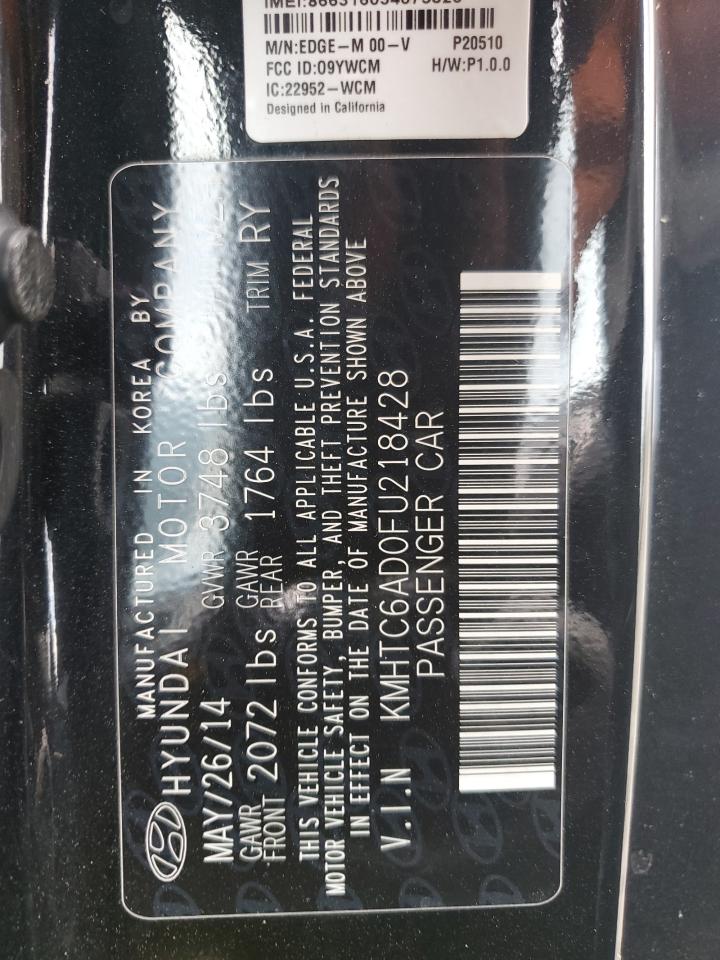 2015 Hyundai Veloster VIN: KMHTC6AD0FU218428 Lot: 68550595