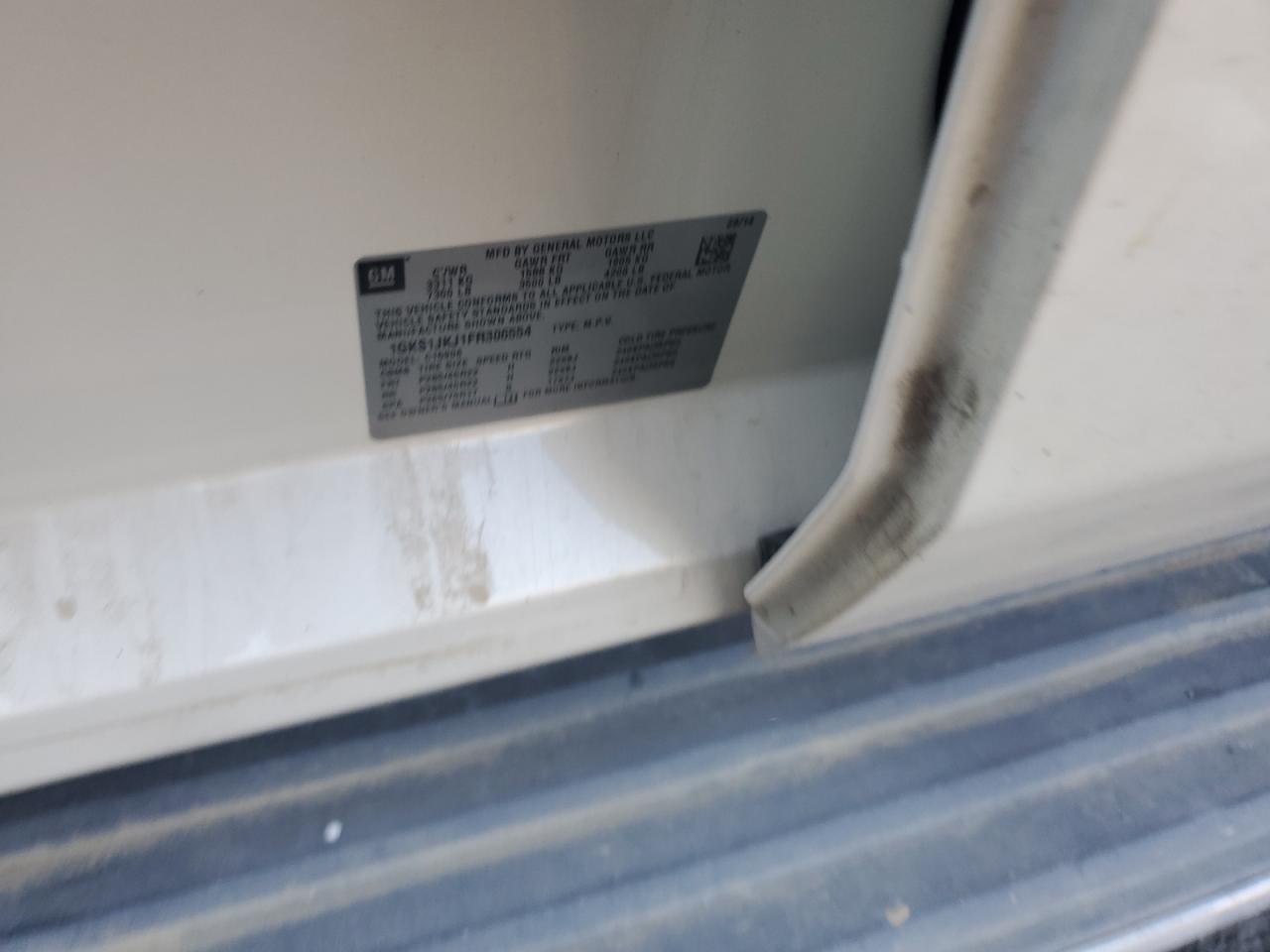 2015 GMC Yukon Xl Denali VIN: 1GKS1JKJ1FR306554 Lot: 68497455