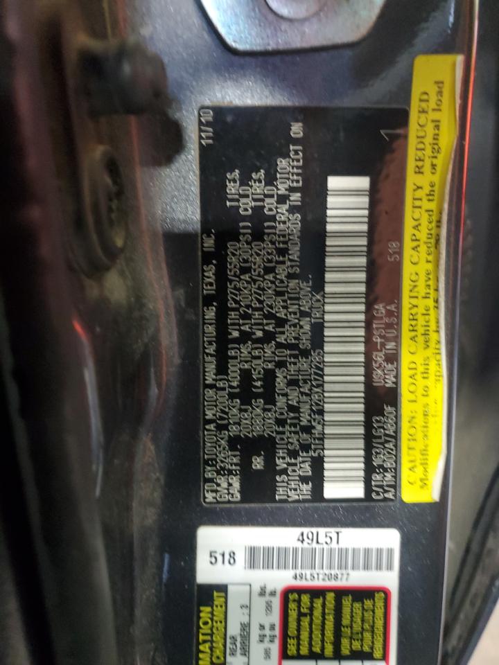 2011 Toyota Tundra Crewmax Limited VIN: 5TFHW5F12BX177285 Lot: 70825805