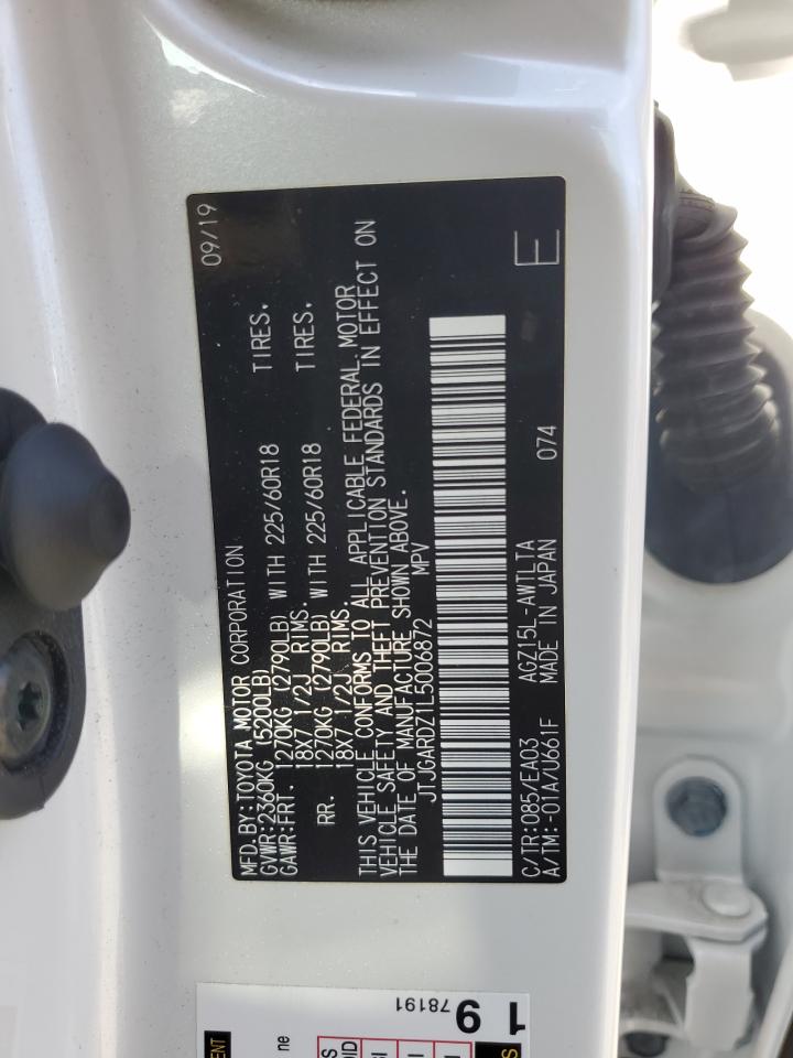 2020 Lexus Nx 300 VIN: JTJGARDZ1L5006872 Lot: 69955875