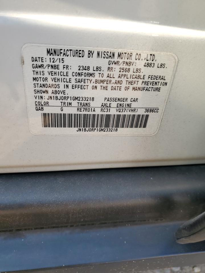 2016 Infiniti Qx50 VIN: JN1BJ0RP1GM233218 Lot: 70763015