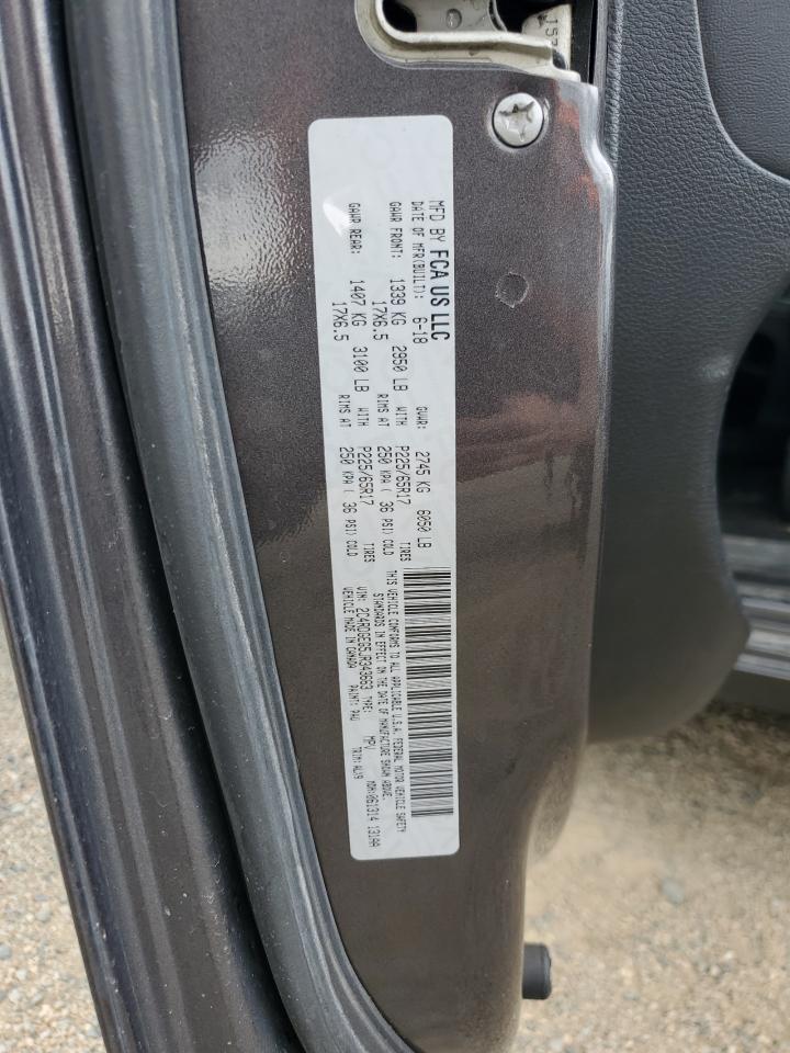 2018 Dodge Grand Caravan Gt VIN: 2C4RDGEG5JR343663 Lot: 68049655