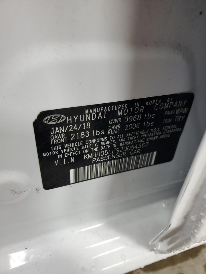 2018 Hyundai Elantra Gt VIN: KMHH35LE9JU054367 Lot: 68018955