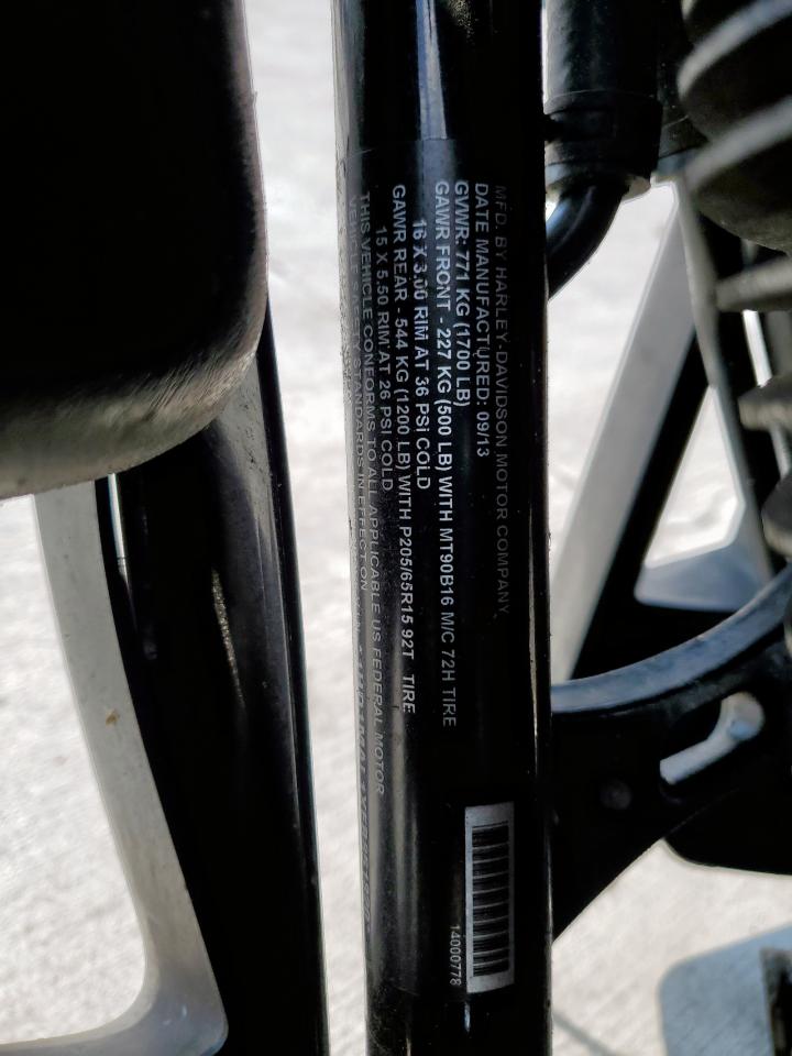 2014 Harley-Davidson Flhtcutg Tri Glide Ultra VIN: 1HD1MAL1XEB851820 Lot: 70146525