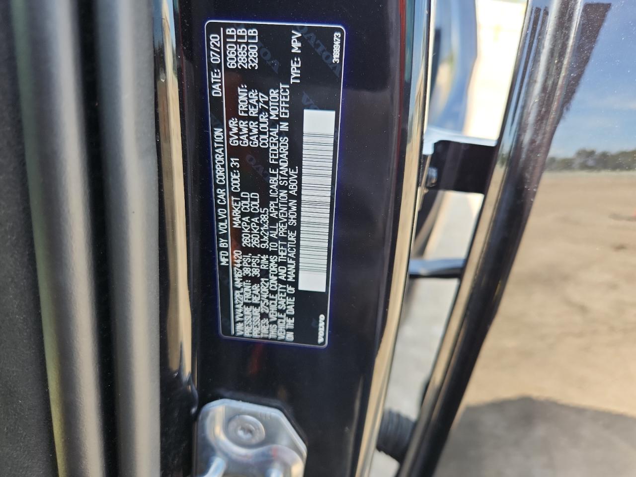 2021 Volvo Xc90 T6 Inscription VIN: YV4A22PL4M1674420 Lot: 71110465