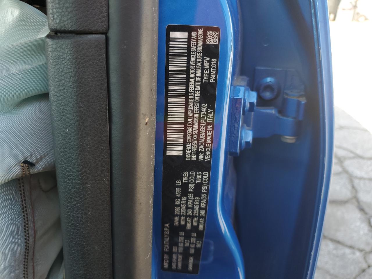 2020 Jeep Renegade Sport VIN: ZACNJBAB5LPL73402 Lot: 69103275