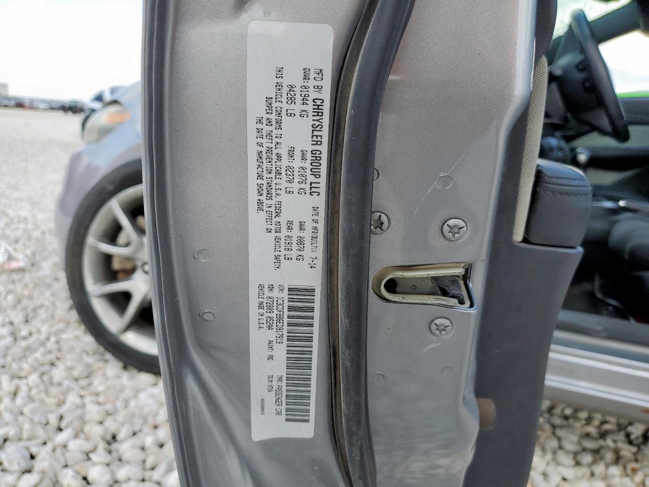 2014 Dodge Dart Sxt VIN: 1C3CDFBB6ED917919 Lot: 70470885