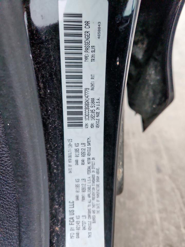 2016 Chrysler 200 S VIN: 1C3CCCBG8GN147779 Lot: 70762095