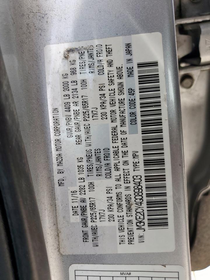 2016 Mazda Cx-5 Touring VIN: JM3KE2CY4G0898403 Lot: 69314295