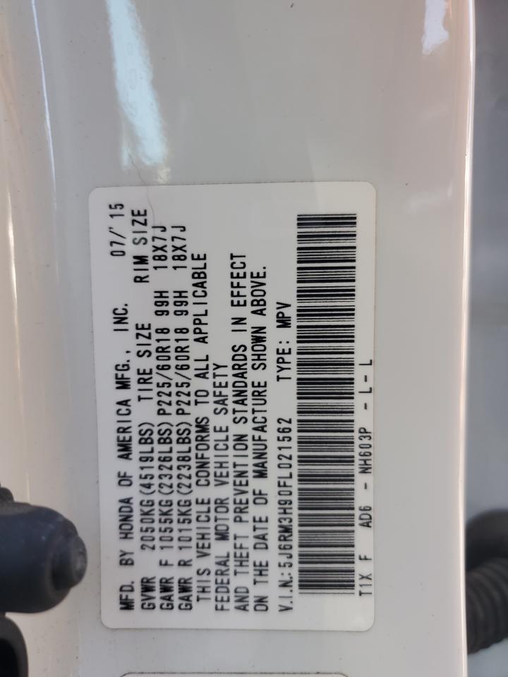 5J6RM3H90FL021562 2015 Honda Cr-V Touring