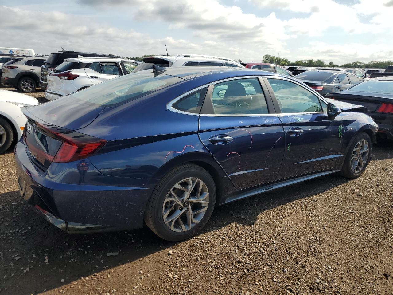2020 Hyundai Sonata Sel blue null gas 5NPEF4JA5LH055361 photo #4