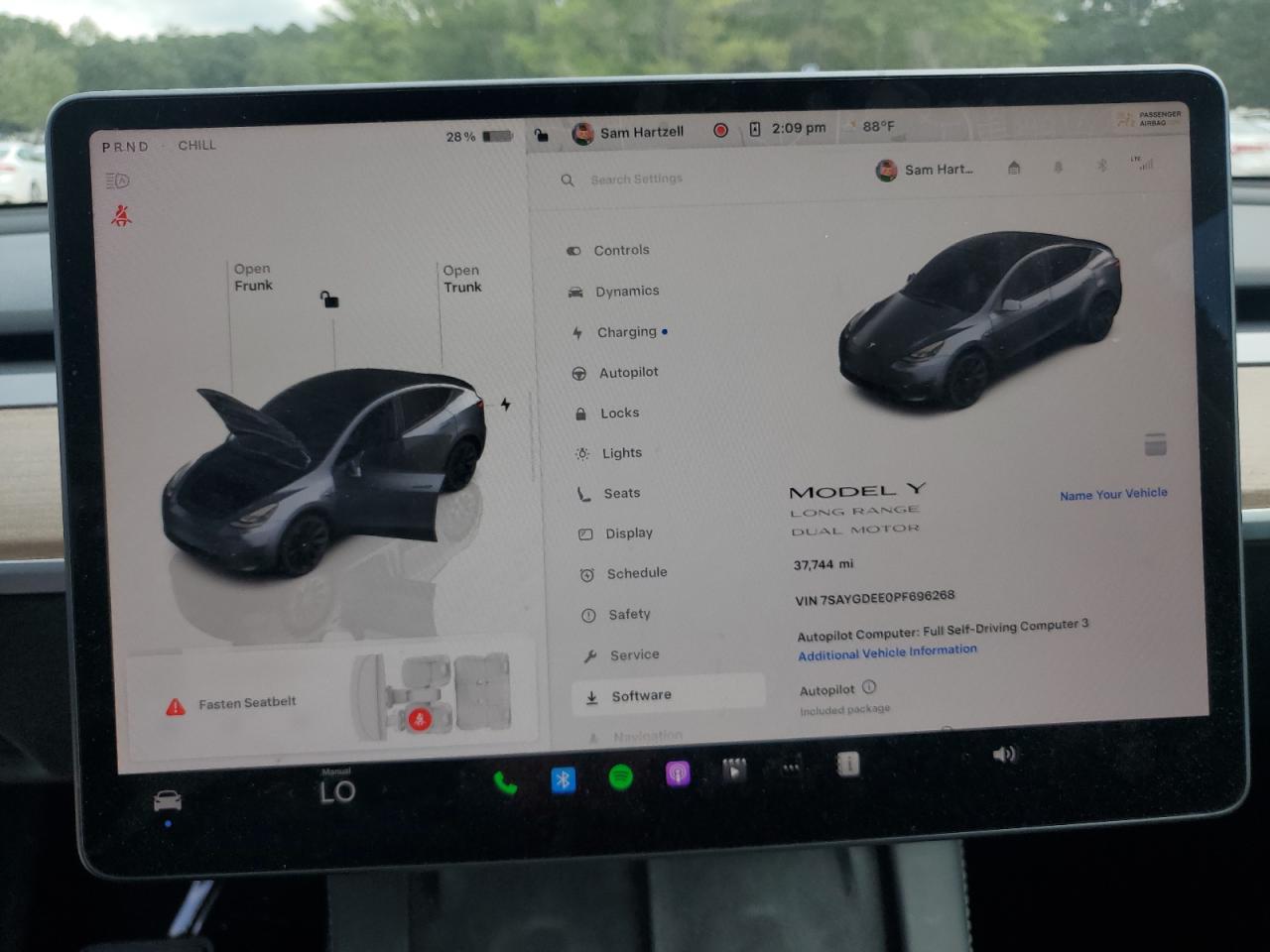 2023 Tesla Model Y VIN: 7SAYGDEE0PF696268 Lot: 69464615