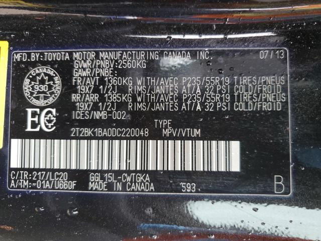 2013 LEXUS RX 350 BASE  