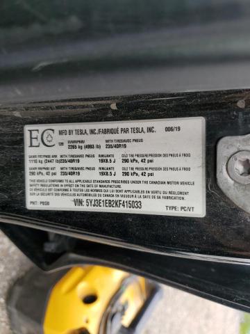 2019 TESLA MODEL 3   