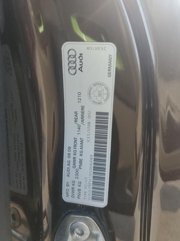 2010 Audi A5 Premium Plus VIN: WAULFBFH1AN006489 Lot: 66989575