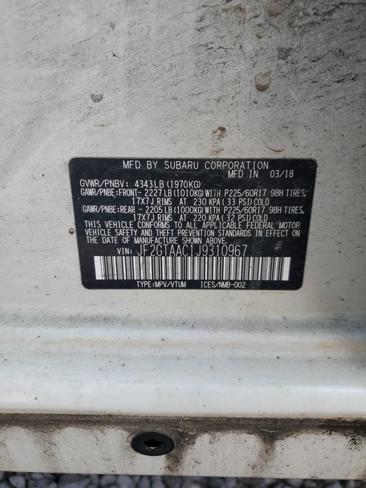 2018 Subaru Crosstrek VIN: JF2GTAAC1J9310967 Lot: 66911305