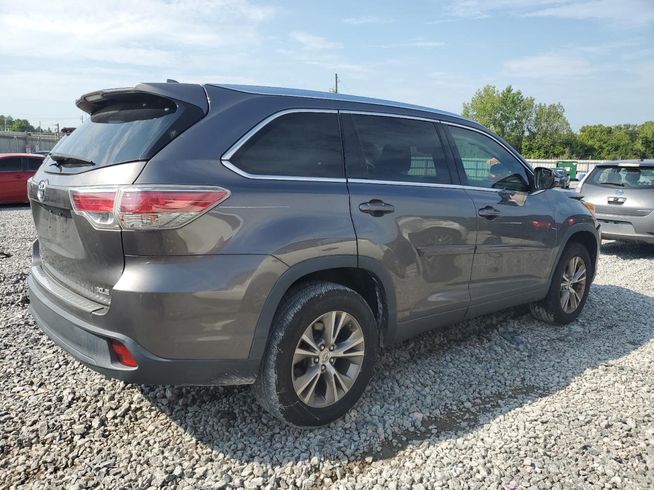 2014 Toyota Highlander Xle grey null gas 5TDKKRFH0ES007829 photo #4