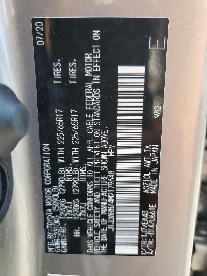 2021 Lexus Nx 300 Base VIN: JTJDARBZ4M2179648 Lot: 69112685