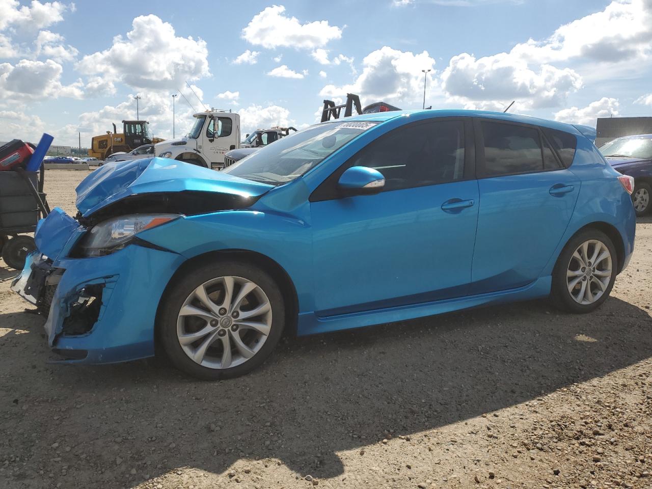 2010 Mazda 3 S blue hatchback gas JM1BL1H5XA1308682 photo #1