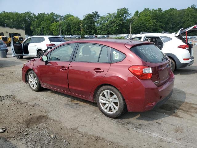  SUBARU IMPREZA 2016 Czerwony