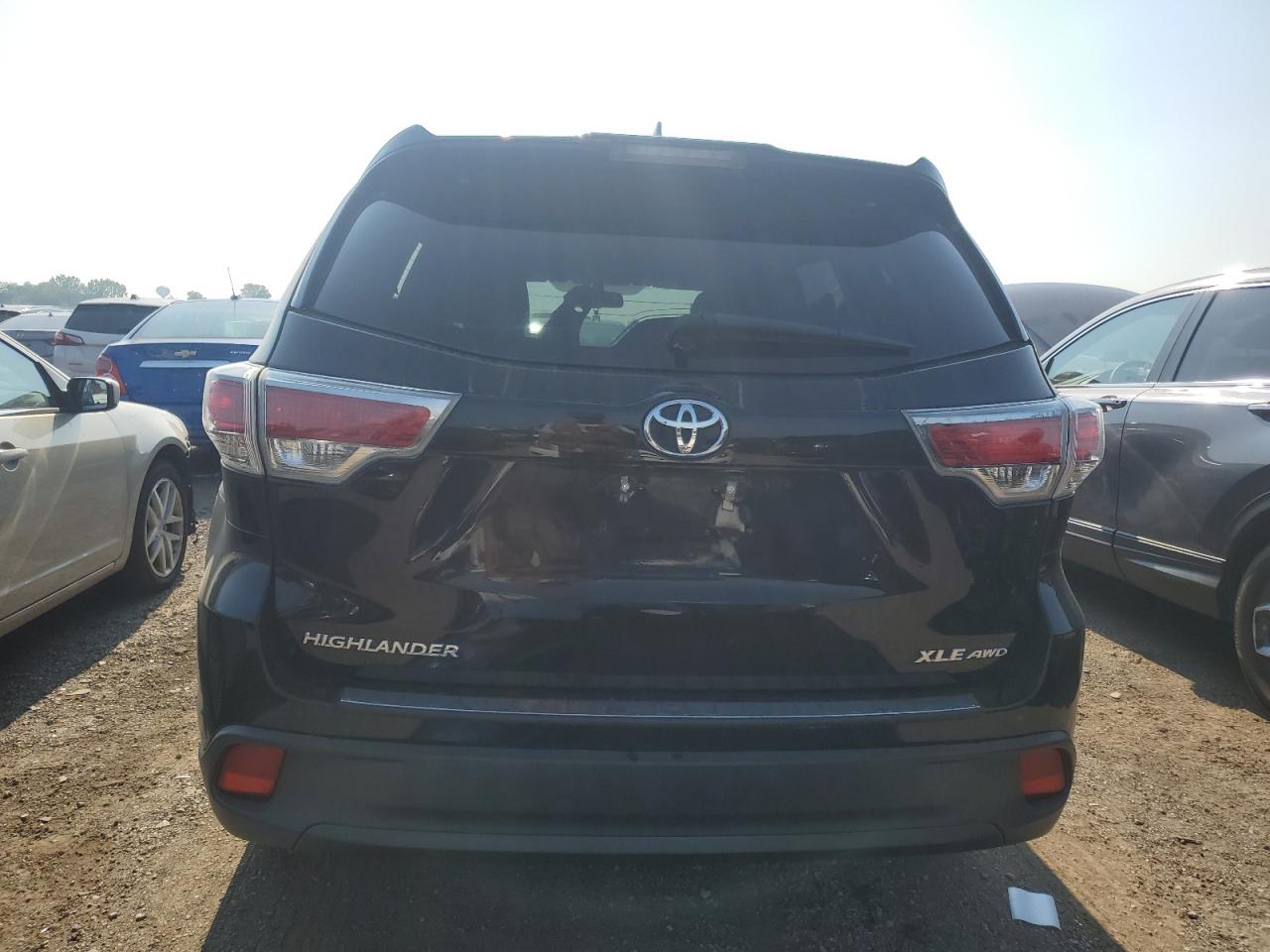 2015 Toyota Highlander Xle VIN: 5TDJKRFH8FS166546 Lot: 65978105