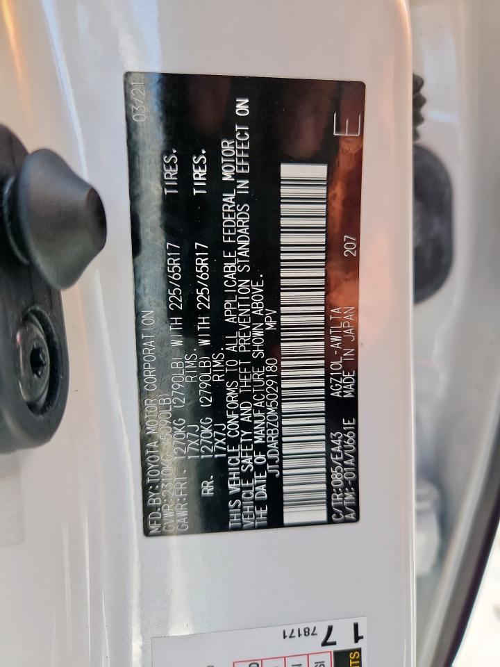 2021 Lexus Nx 300 Base VIN: JTJDARBZ0M5029180 Lot: 70458015