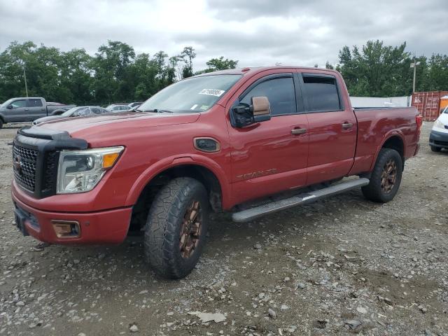 Pickups NISSAN TITAN 2016 Red
